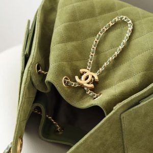 CC 2025 Hobo Bag 30cm Matcha Green Suede