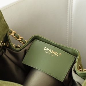 CC 2025 Hobo Bag 30cm Matcha Green Suede