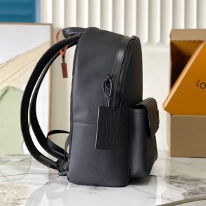 LV M22503 Takeoff Backpack Black Aerogram Cowhide