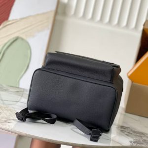 LV M22503 Takeoff Backpack Black Aerogram Cowhide