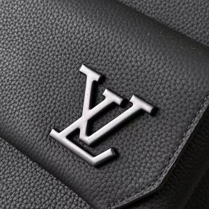 LV M22503 Takeoff Backpack Black Aerogram Cowhide