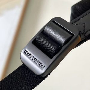 LV M22503 Takeoff Backpack Black Aerogram Cowhide