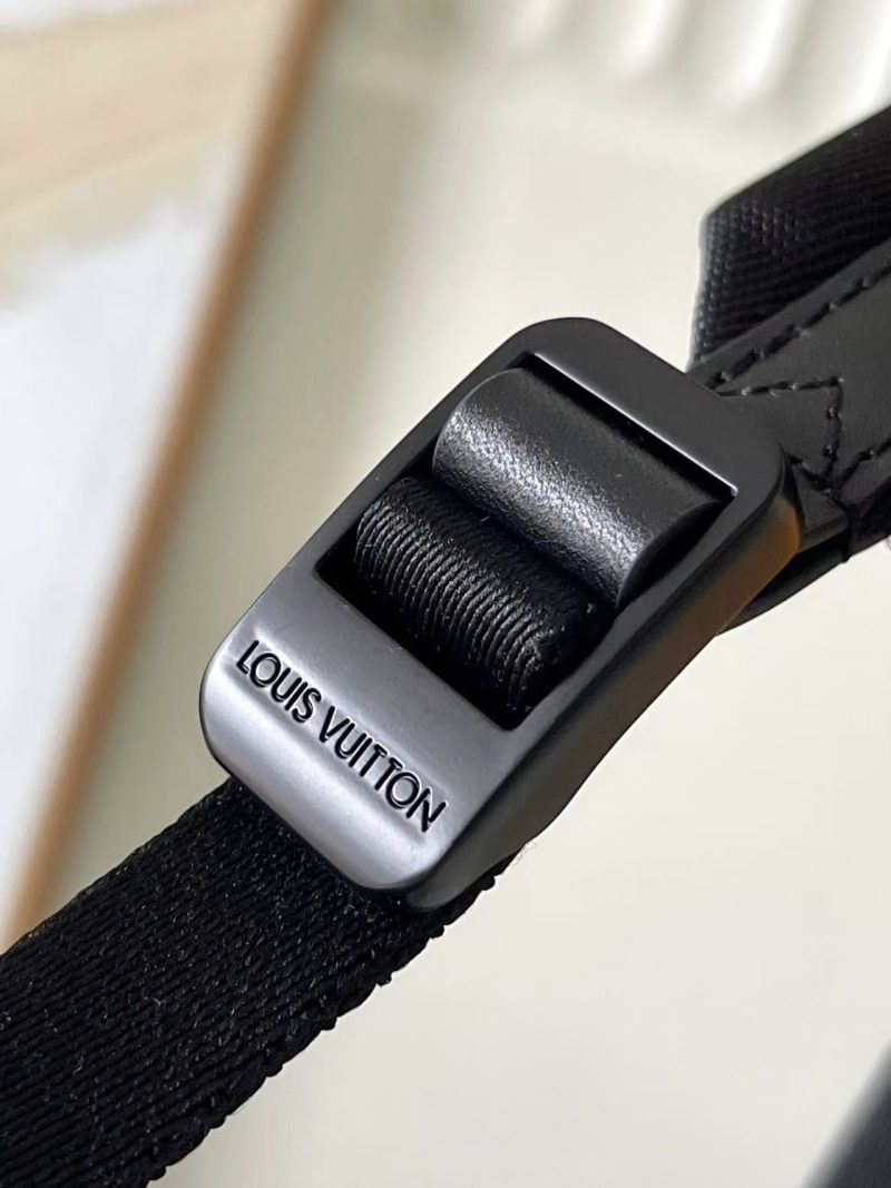 LV M22503 Takeoff Backpack Black Aerogram Cowhide