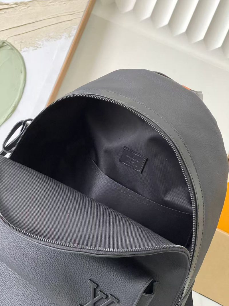 LV M22503 Takeoff Backpack Black Aerogram Cowhide