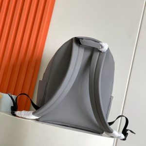 LV Discovery Backpack Gray in Monogram Embossed Cowhide Leather