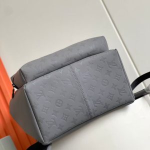 LV Discovery Backpack Gray in Monogram Embossed Cowhide Leather