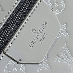 LV Discovery Backpack Gray in Monogram Embossed Cowhide Leather