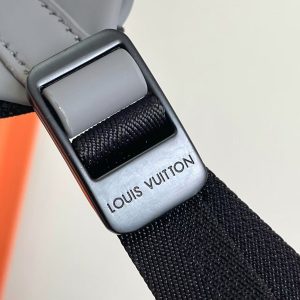 LV Discovery Backpack Gray in Monogram Embossed Cowhide Leather