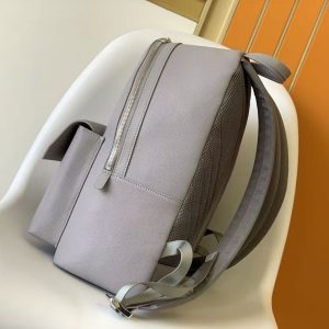 LV Aerogram Backpack Grey in Calfskin Leather