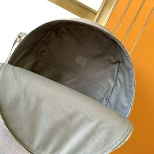 LV Aerogram Backpack Grey in Calfskin Leather