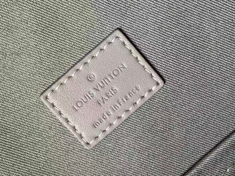 LV Aerogram Backpack Grey in Calfskin Leather