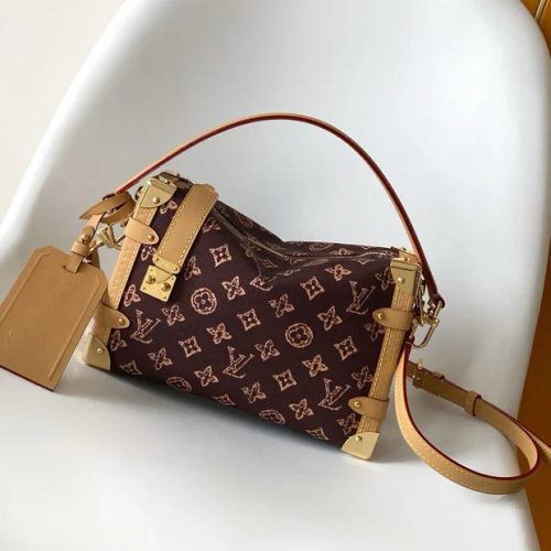 Image_20260130114923_9650_20_1 Louis Vuitton 2026 Side Trunk MM Bag Brown Tan Monogram Canvas Cowhide