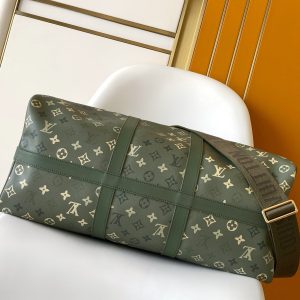 Image_20260201210332_3686_6 LV Keepall Bandoulière 50 Green Monogram Surplus Canvas