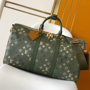 Image_20260201210341_3694_6 LV Keepall Bandoulière 50 Green Monogram Surplus Canvas
