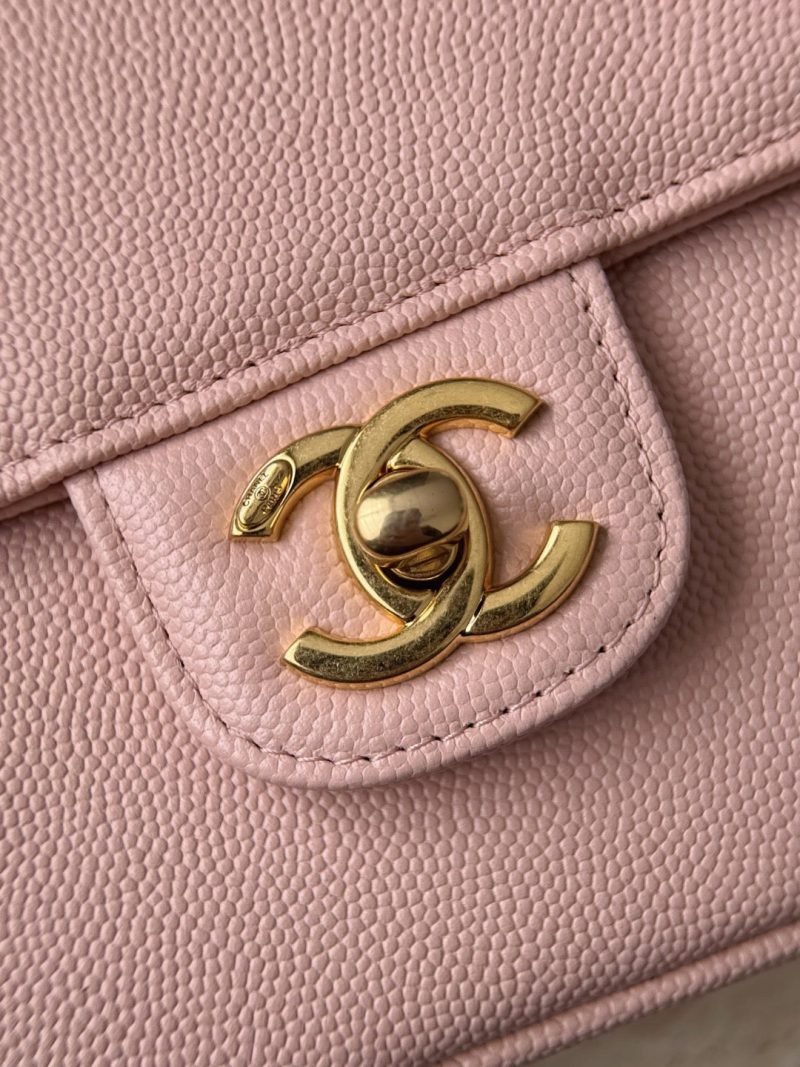 Chanel 26 Shoulder Bag 17 Pink Sheepskin Leather