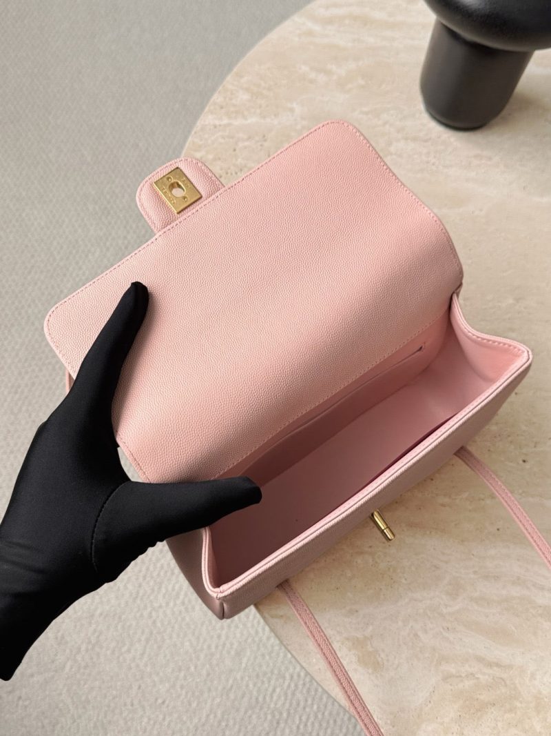 Chanel 26 Shoulder Bag 17 Pink Sheepskin Leather