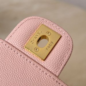 Chanel 26 Shoulder Bag 17 Pink Sheepskin Leather