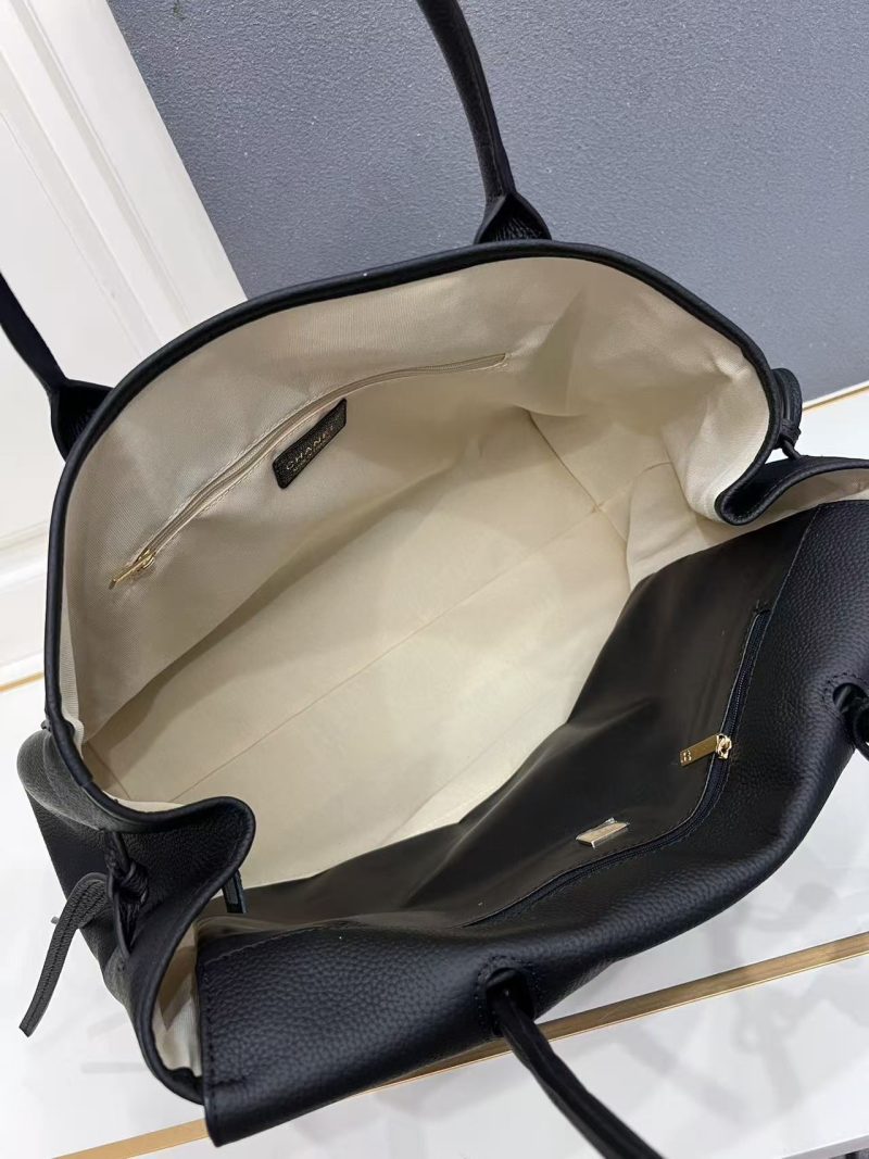 Chanel 2026 Maxi Shopping Bag 42cm Black Cowhide leather