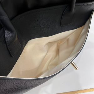 Chanel 2026 Maxi Shopping Bag 42cm Black Cowhide leather