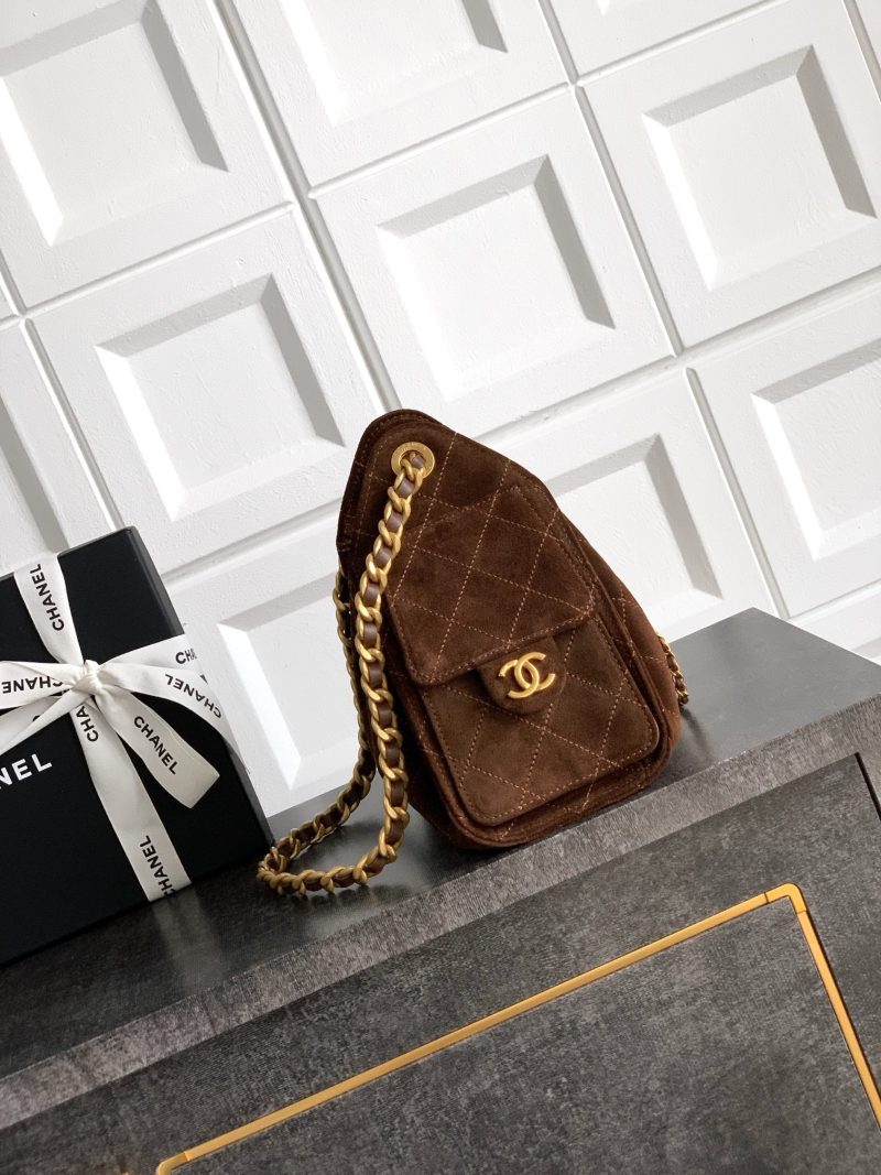 Image_20260323230643_2145_49 CHANEL 25S HOBO BAG 22 CM IN DARK BROWN SUEDE WITH GOLD HARDWARE