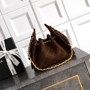 Image_20260323230644_2146_49 CHANEL 25S HOBO BAG 22 CM IN DARK BROWN SUEDE WITH GOLD HARDWARE