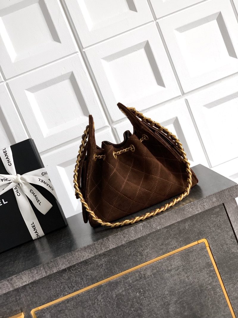 Image_20260323230644_2146_49 CHANEL 25S HOBO BAG 22 CM IN DARK BROWN SUEDE WITH GOLD HARDWARE