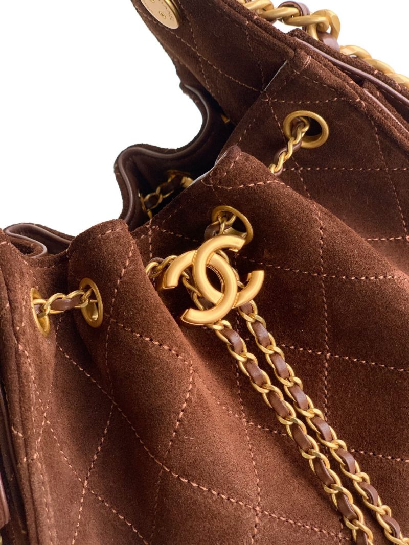 Image_20260323230649_2149_49 CHANEL 25S HOBO BAG 22 CM IN DARK BROWN SUEDE WITH GOLD HARDWARE