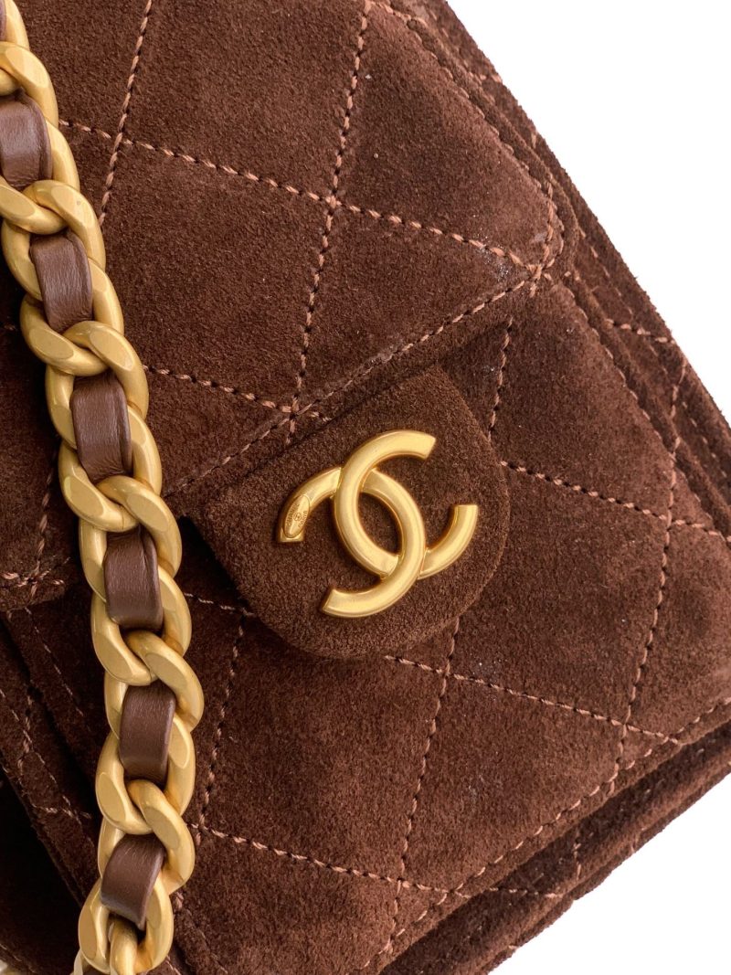 Image_20260323230651_2150_49 CHANEL 25S HOBO BAG 22 CM IN DARK BROWN SUEDE WITH GOLD HARDWARE
