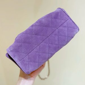 Image_20260324225626_2294_49 CHANEL 25S HOBO BAG 22 CM PURPLE SUEDE WITH GOLD HARDWARE