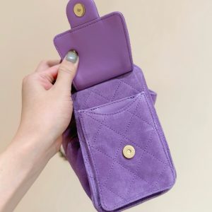 Image_20260324225628_2295_49 CHANEL 25S HOBO BAG 22 CM PURPLE SUEDE WITH GOLD HARDWARE