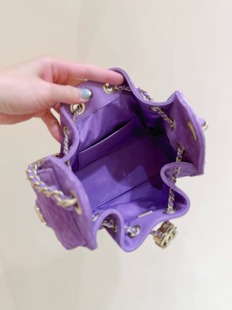 Image_20260324225629_2296_49 CHANEL 25S HOBO BAG 22 CM PURPLE SUEDE WITH GOLD HARDWARE