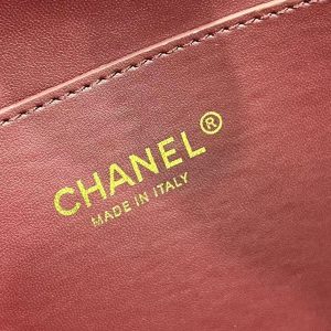 CC 2026 Small Shopping Bag 39cm Black Crocodile Embossed Calfskin