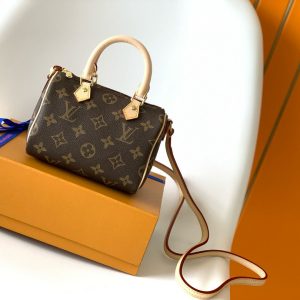 SPEEDY BANDOULIERE NANO 16CM MONOGRAM CANVAS