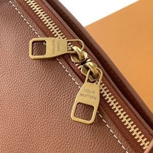 LV Low Key Duffle Tote Brown Calfskin