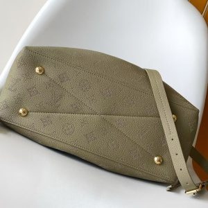 BELLA TOTE 32 IN ROSEMARY PERFORATED CALFSKIN GOLD HARDWARE