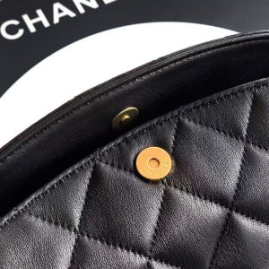 CC 25 Hobo Mini Handle Bag Black Caviar