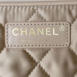 CC Medium Hobo Bag 42 Metallic Gold Calfskin