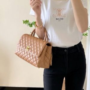 i1719566802_1603_0 coco handle flap bag 24cm brown quilted caviar leather