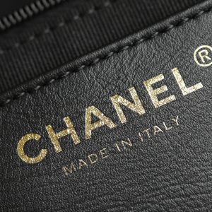 Chanel 25s Hobo Backpack Small Black Calfskin 340195