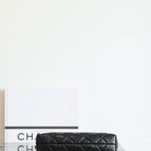 CC 2025 Hobo Dumpling Bag 26cm Black Calfskin 343720