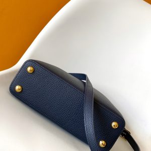 Capucines BB Bag Dark Blue Taurillon leather 251686