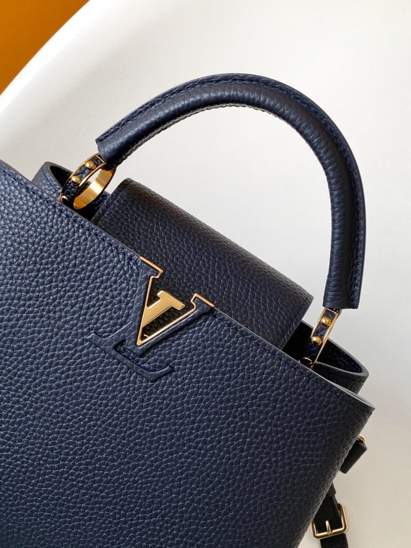 Capucines BB Bag Dark Blue Taurillon leather 251686