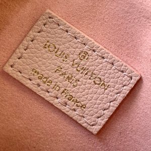 LV Nano Speedy Bag 16 cm Pink White Embossed cowhide GHW