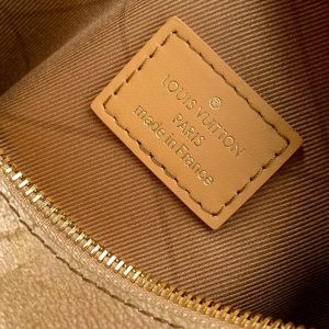 LV M12480 Side Trunk MM Beige Canvas & Cowhide