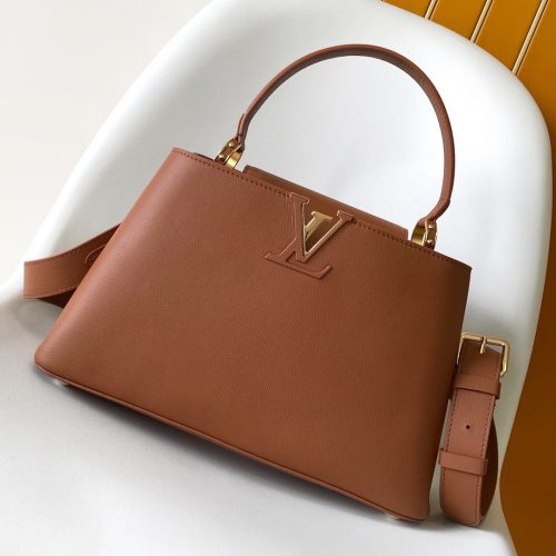 imgHD_2d10544c_20250506_cmp_i1746468571184_853_0_0_jpg CAPUCINES GM 33CM BROWN GOLD TAURILLON LEATHER 252019
