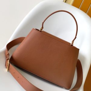 CAPUCINES GM 33CM BROWN GOLD TAURILLON LEATHER 252019
