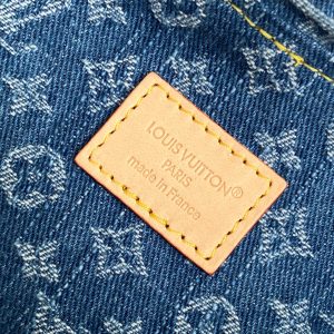 LV Nano Noé Bag Blue Beige Frabic Leather 251719