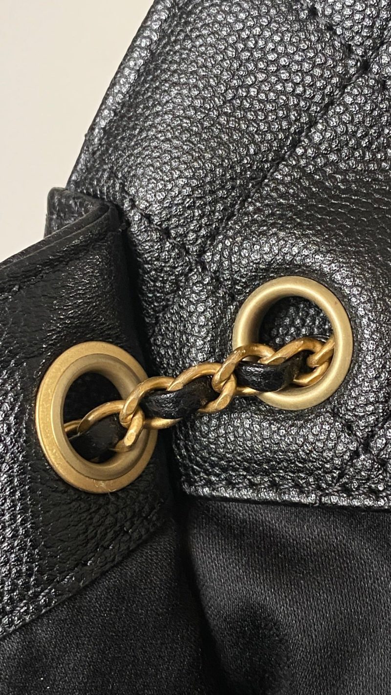 imgHD_4719e779_20250315_cmp_i1742037863437_9654_0_4_jpg CC 25C Hobo Bag 42cm Black Grained Calfskin