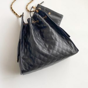 imgHD_4719e779_20250316_cmp_a1742127500319_0568_jpg CC 25C Hobo Bag 42cm Black Grained Calfskin