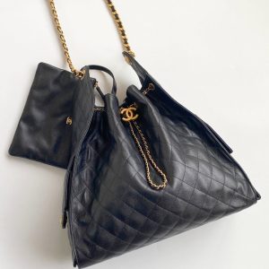 imgHD_4719e779_20250316_cmp_a1742127500321_3832_jpg CC 25C Hobo Bag 42cm Black Grained Calfskin